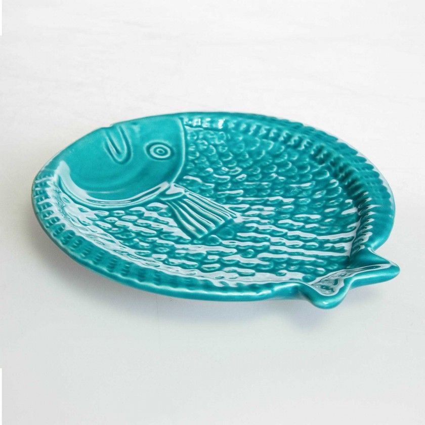 Prato Raso Peixe Cerâmica 15.5cm Prato Raso Peixe Cerâmica 15.5cm