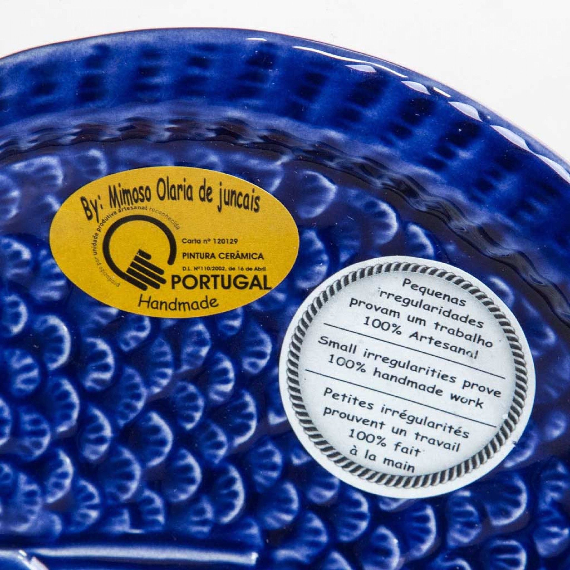 Prato Raso Peixe Cerâmica 15.5cm