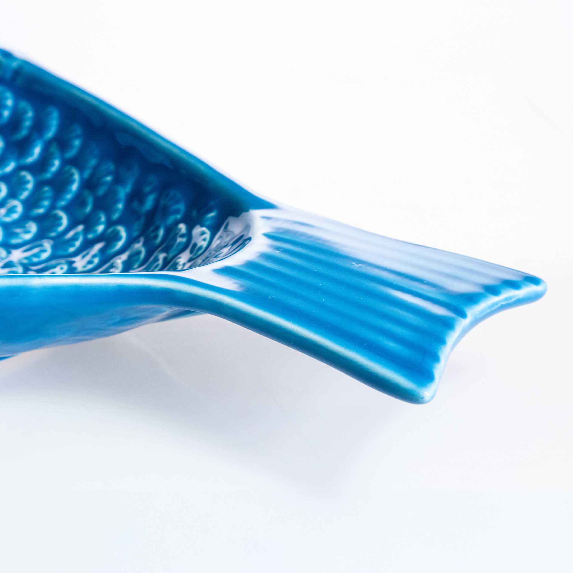 Travessa Peixe Cerâmica 44X23cm