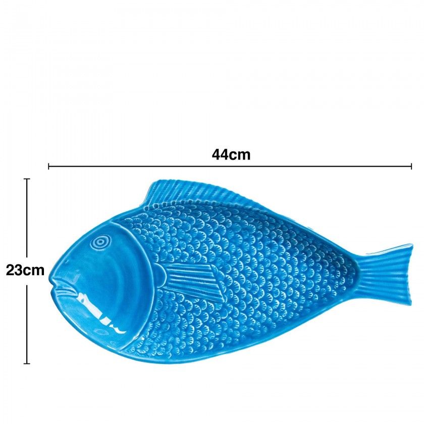 Travessa Peixe Cer�mica 44X23cm