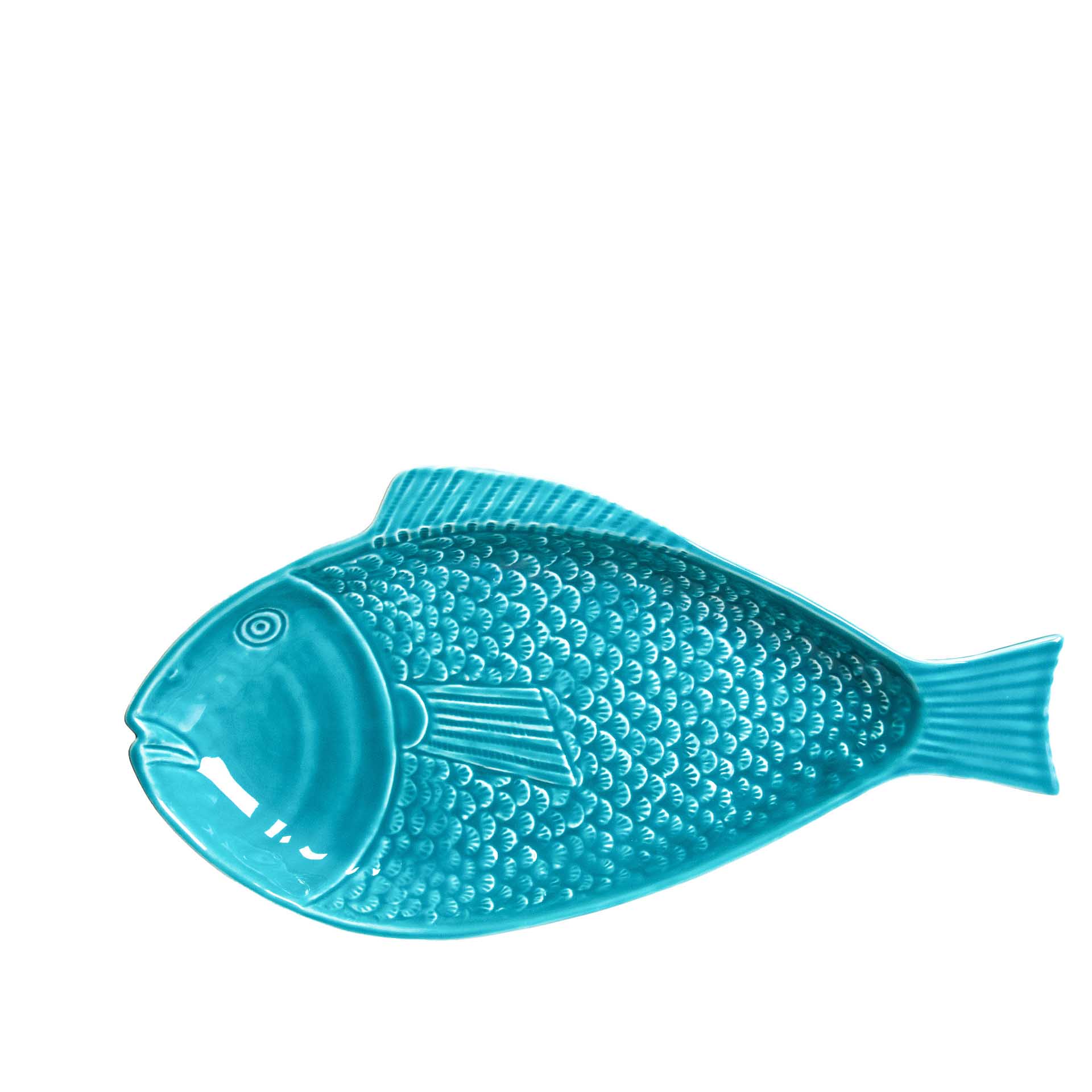 Travessa Peixe Cerâmica 44X23cm
