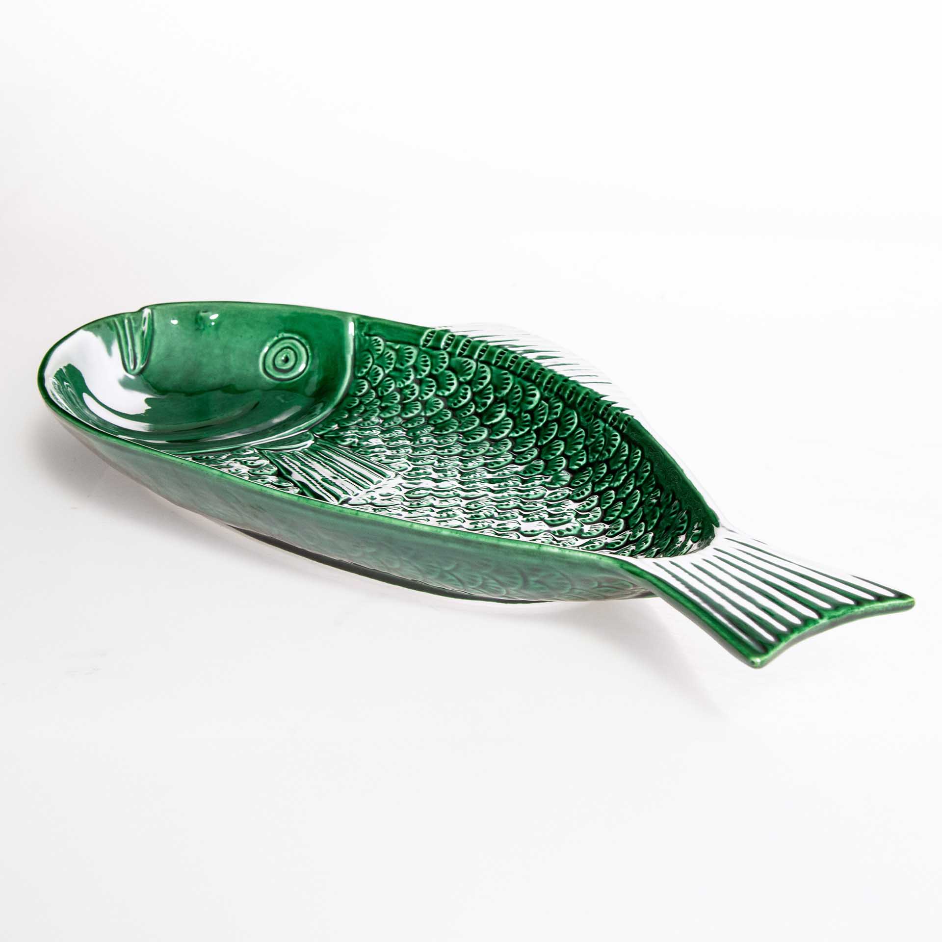 Travessa Peixe Cerâmica 44X23cm