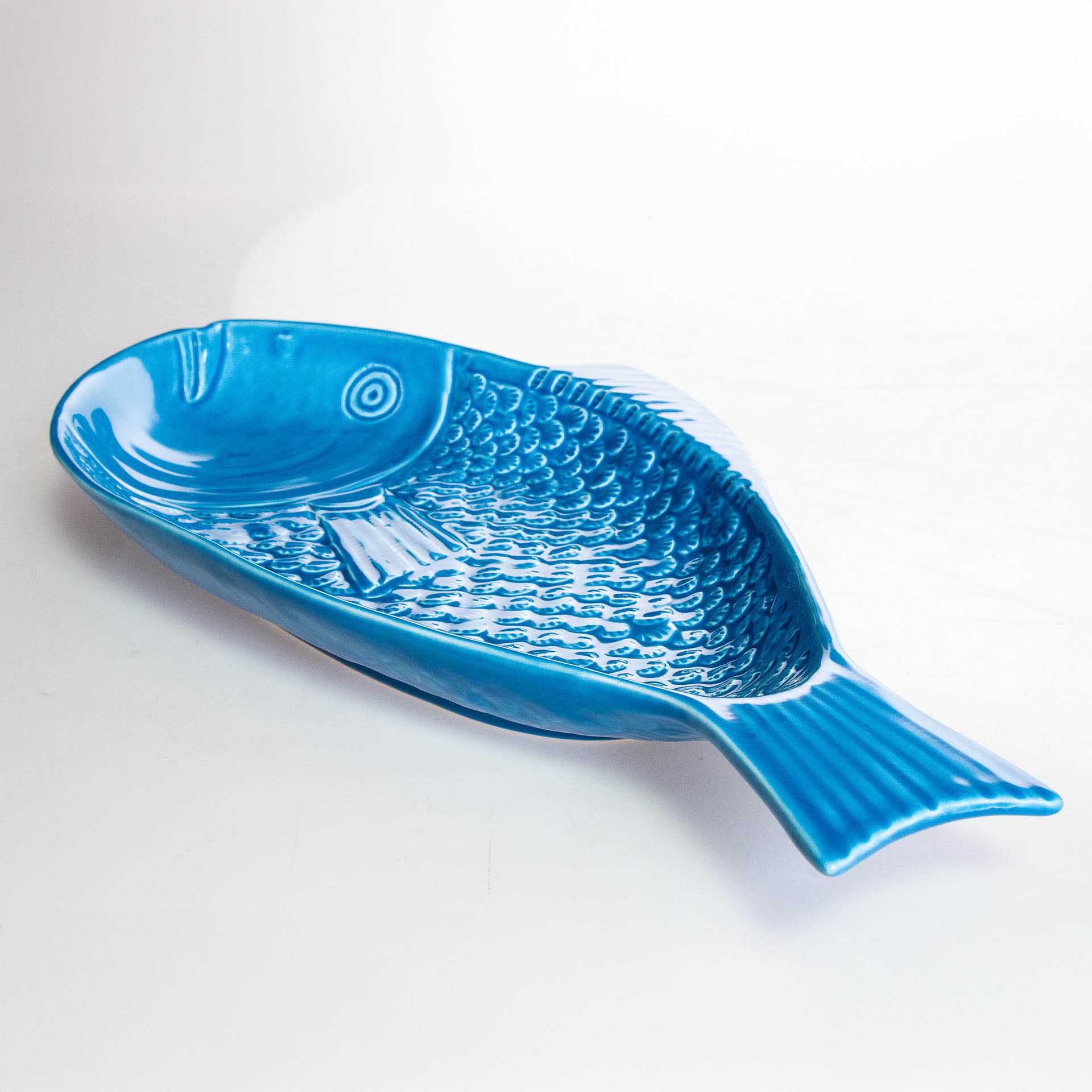Travessa Peixe Cerâmica 44X23cm