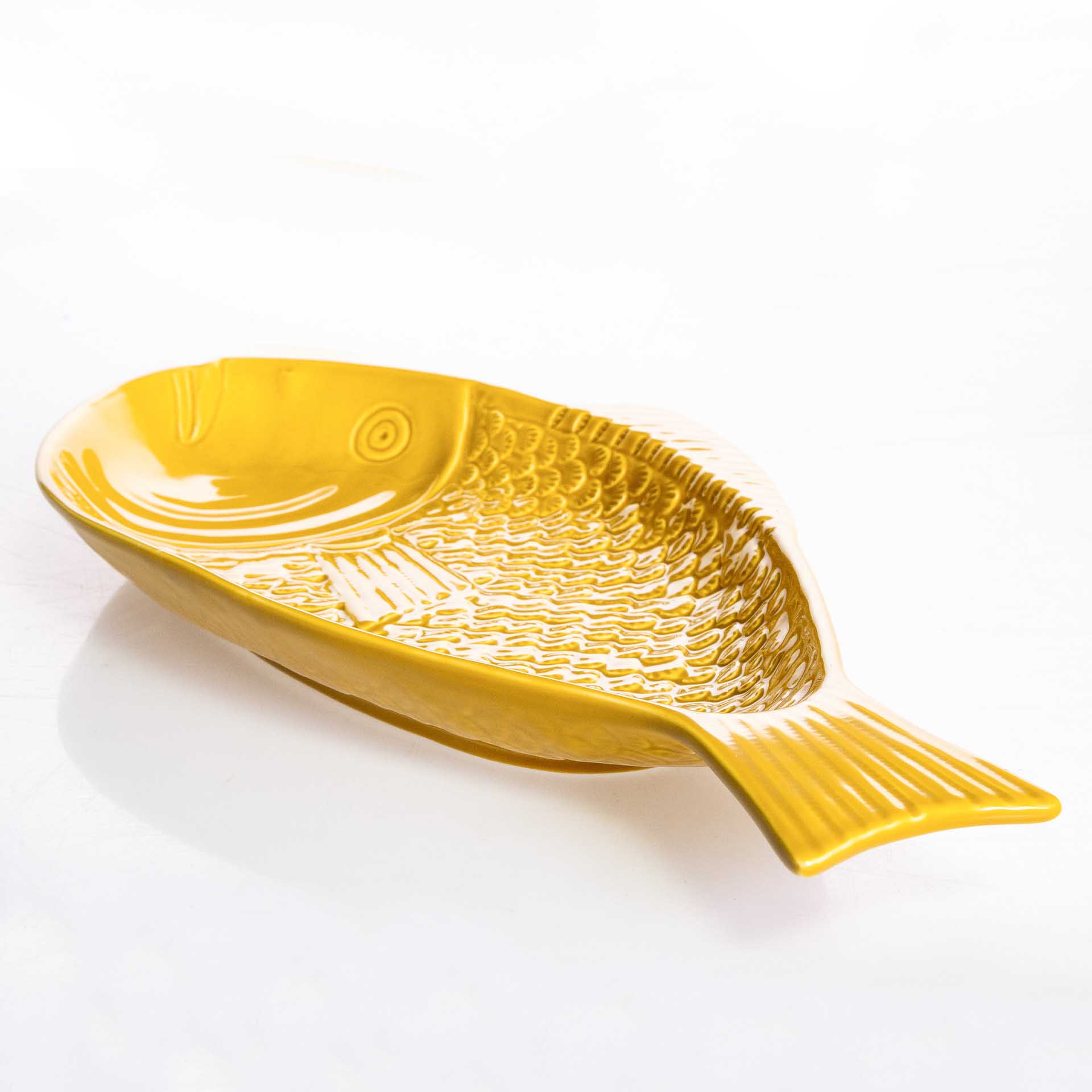 Travessa Peixe Cerâmica 44X23cm