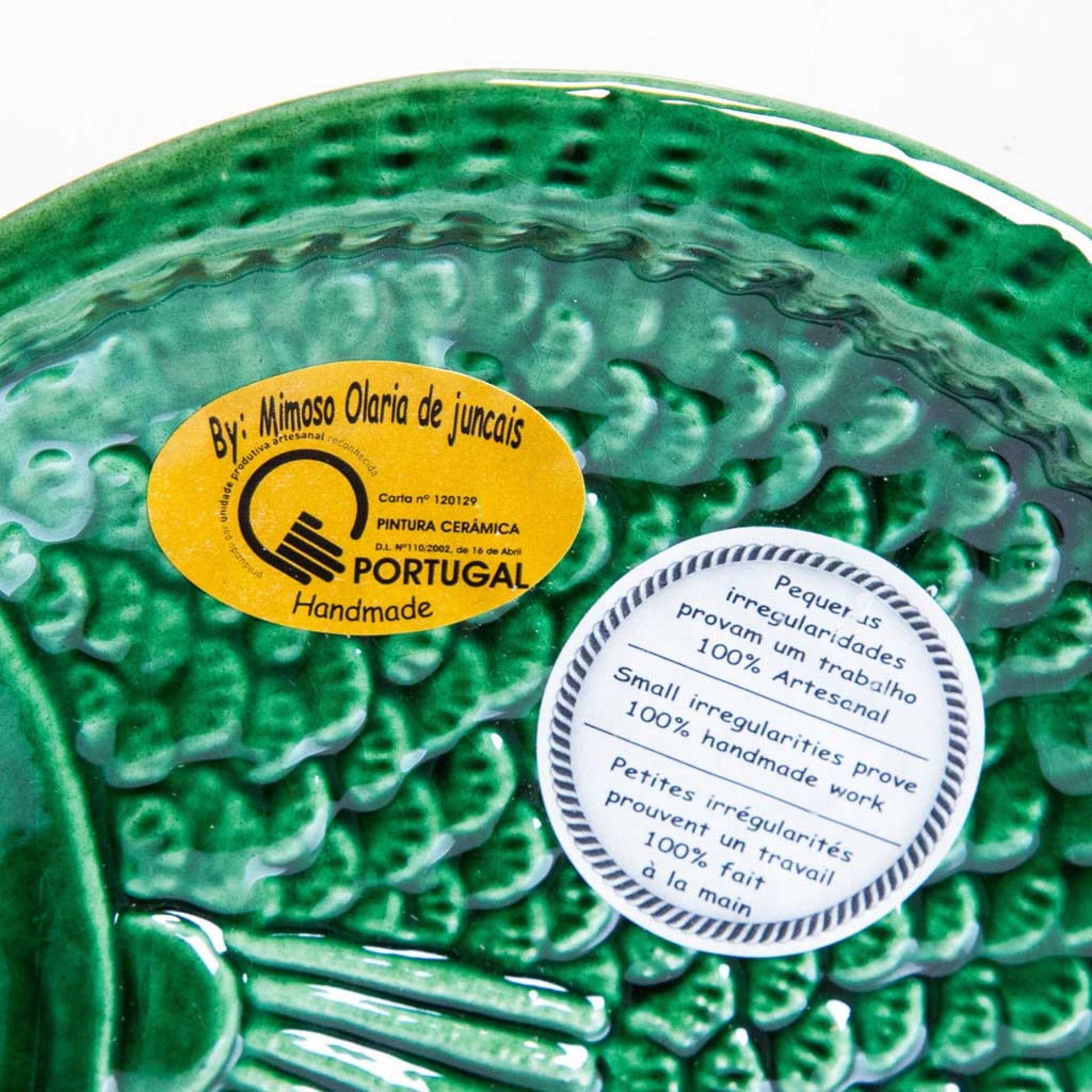 Travessa Peixe Cerâmica 44X23cm