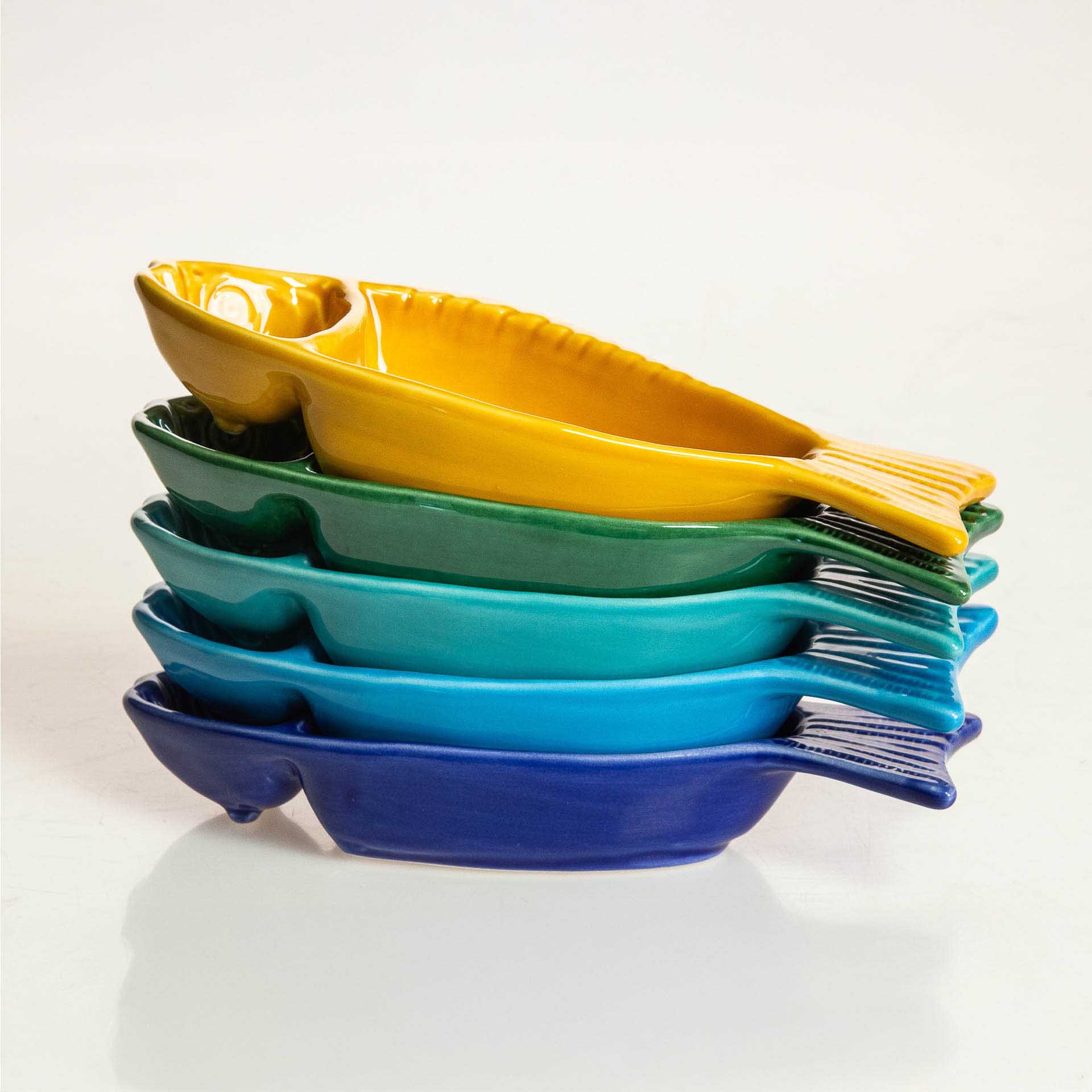 Azeitoneira Peixe Cerâmica 20cm