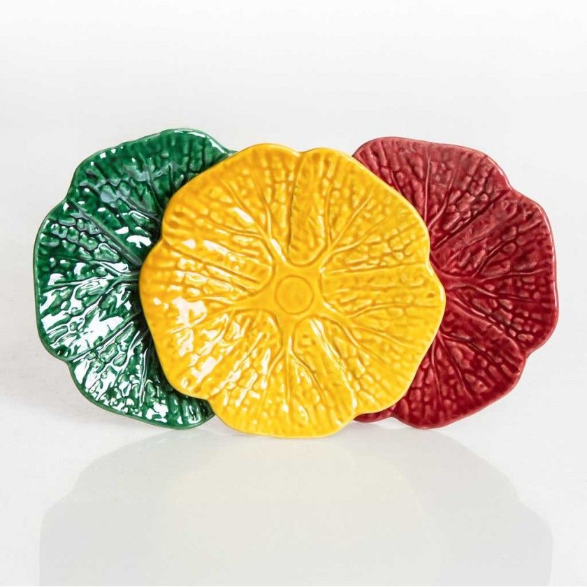 Prato Raso Couve Cerâmica 15cm Prato Raso Couve Cerâmica 15cm