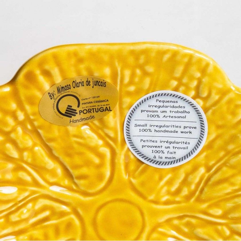 Prato Raso Couve Cerâmica 15cm Prato Raso Couve Cerâmica 15cm