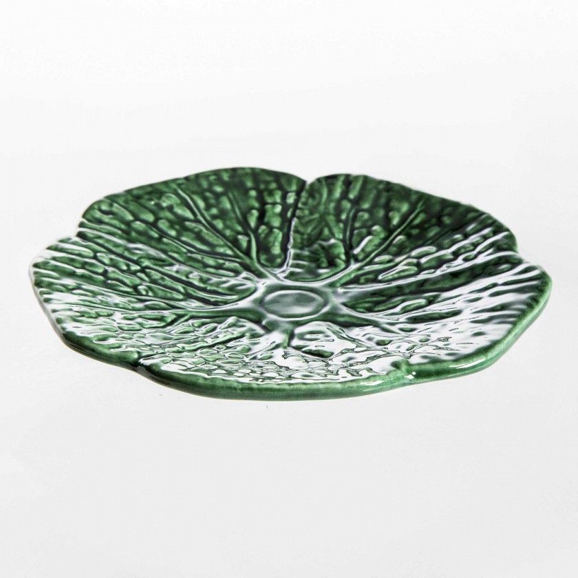 Prato Raso Couve Cerâmica 15cm Prato Raso Couve Cerâmica 15cm