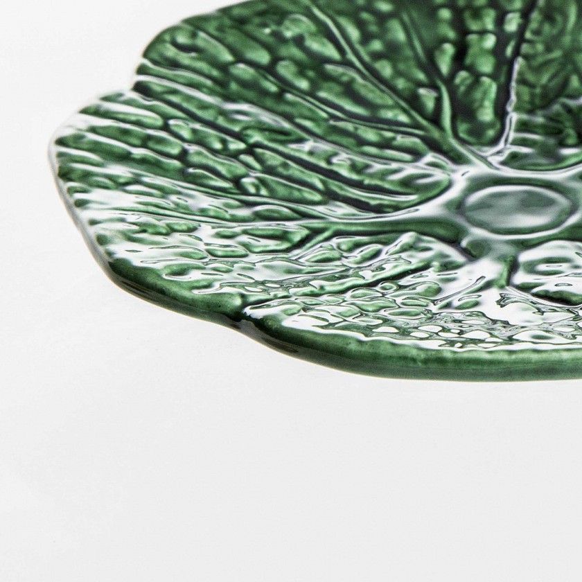 Prato Raso Couve Cerâmica 15cm Prato Raso Couve Cerâmica 15cm