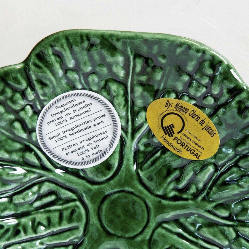 Prato Raso Couve Cerâmica 15cm Prato Raso Couve Cerâmica 15cm