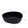 Tigela Melamina Karola Preto 1700ml 23X17.4X8cm Tigela Melamina Karola Preto 1700ml 23X17.4X8cm