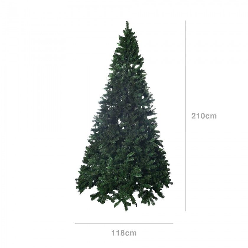 Árvore Natal Redonda Verde 118X210cm Árvore Natal Redonda Verde 118X210cm