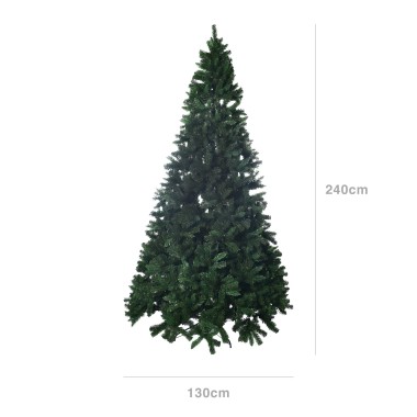 Árvore Natal Redonda Verde 130X240cm