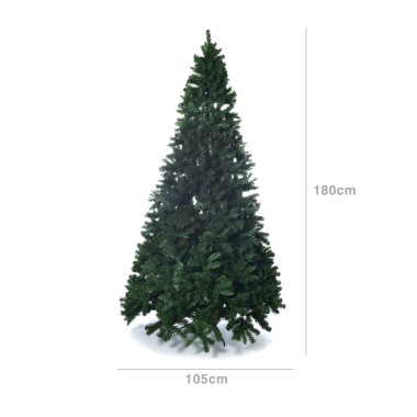 Árvore Natal Redonda Verde 105X180cm