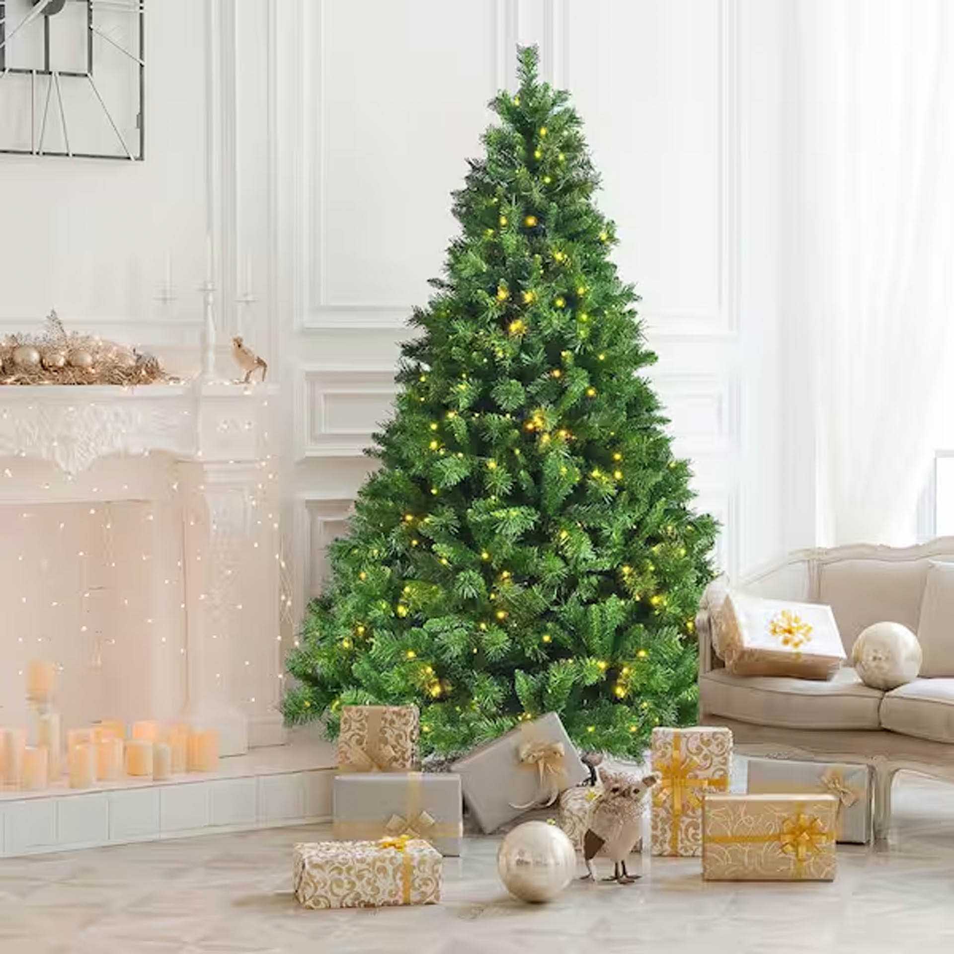 Árvore Natal Redonda Verde 118X210cm