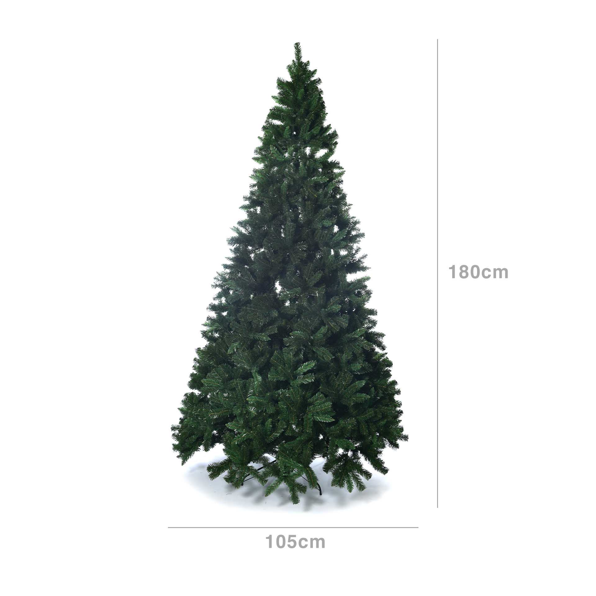 Árvore Natal Redonda Verde 105X180cm