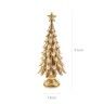 �rvore Natal Resina Dourado 15X15X41cm