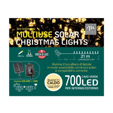 Grinalda 700 Led Branco C�lido 22m