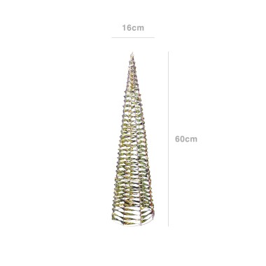Árvore Natal Metal 30 Led Iridescente 16X16X60cm