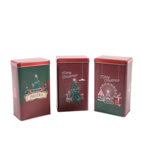 Lata Metal Christmas Sortido 16X9.5X6cm - Image product