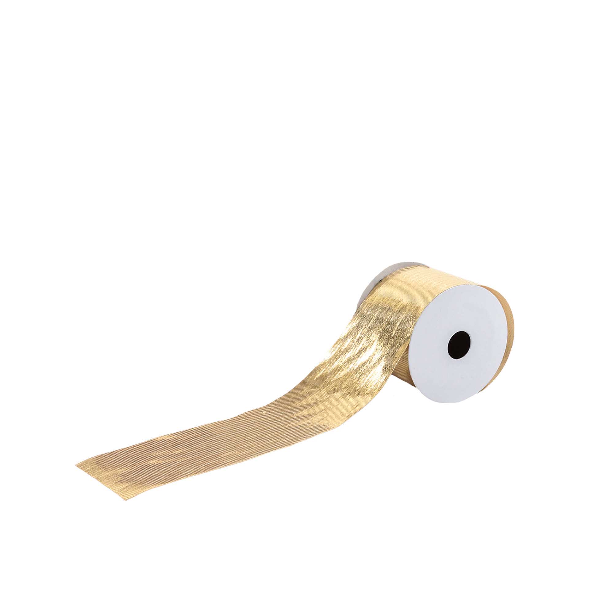 Rolo Fita Natal Brilhante Dourado 270X6.3cm
