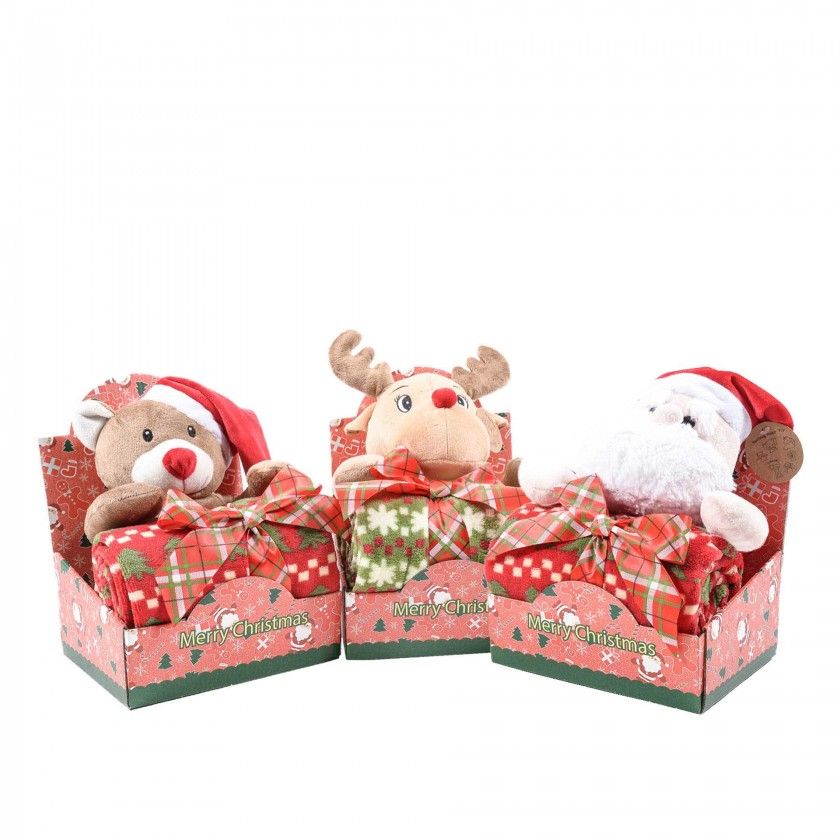 Manta Natal Sortido 90X75cm Manta Natal Sortido 90X75cm