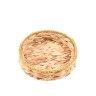 Cesta Fibra com Borda Redonda Dourada 20X5cm Cesta Fibra com Borda Redonda Dourada 20X5cm
