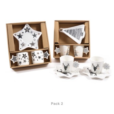 Ch�vena Caf� Estrela com Pires Sortido Pack 2