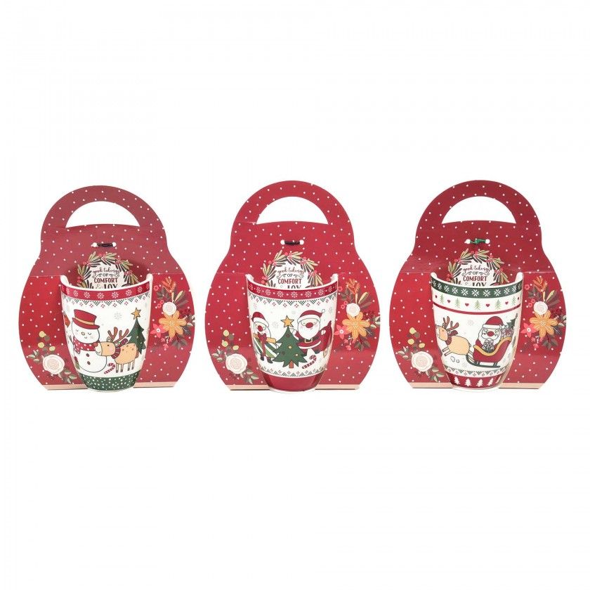 Caneca Natal Sortido 340ml 8.3X10.5X11.5cm Caneca Natal Sortido 340ml 8.3X10.5X11.5cm