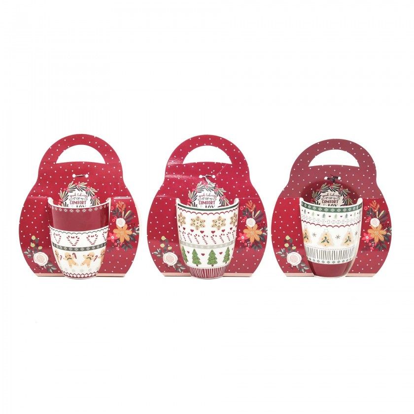 Caneca Natal Sortido 340ml 8.3X10.5X11.5cm Caneca Natal Sortido 340ml 8.3X10.5X11.5cm