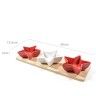 Conjunto Aperitivo Cerâmica Estrela 38X12.5X5cm Conjunto Aperitivo Cerâmica Estrela 38X12.5X5cm