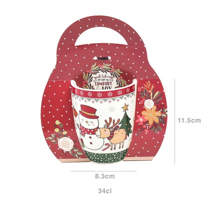 Caneca Natal Sortido 340ml 8.3X10.5X11.5cm Caneca Natal Sortido 340ml 8.3X10.5X11.5cm