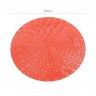 Individual Pvc Redondo Vermelho 38cm Individual Pvc Redondo Vermelho 38cm