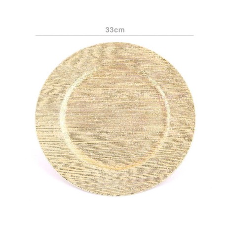Marcador Plástico Redondo Dourado 33cm - Image product