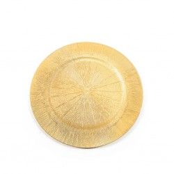 Marcador Plástico Redondo Dourado 33cm Marcador Plástico Redondo Dourado 33cm