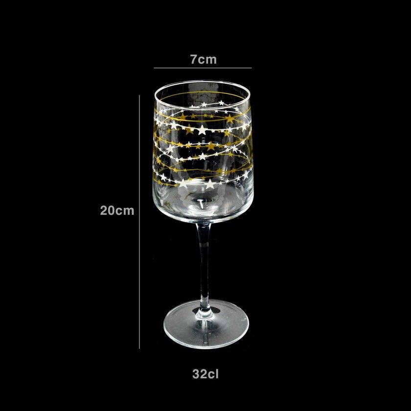 Copo Cristal com Pé Redondo 320ml 7X20cm Pack 3 Copo Cristal com Pé Redondo 320ml 7X20cm Pack 3
