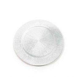 Marcador Plástico Redondo Prateado 33cm Marcador Plástico Redondo Prateado 33cm