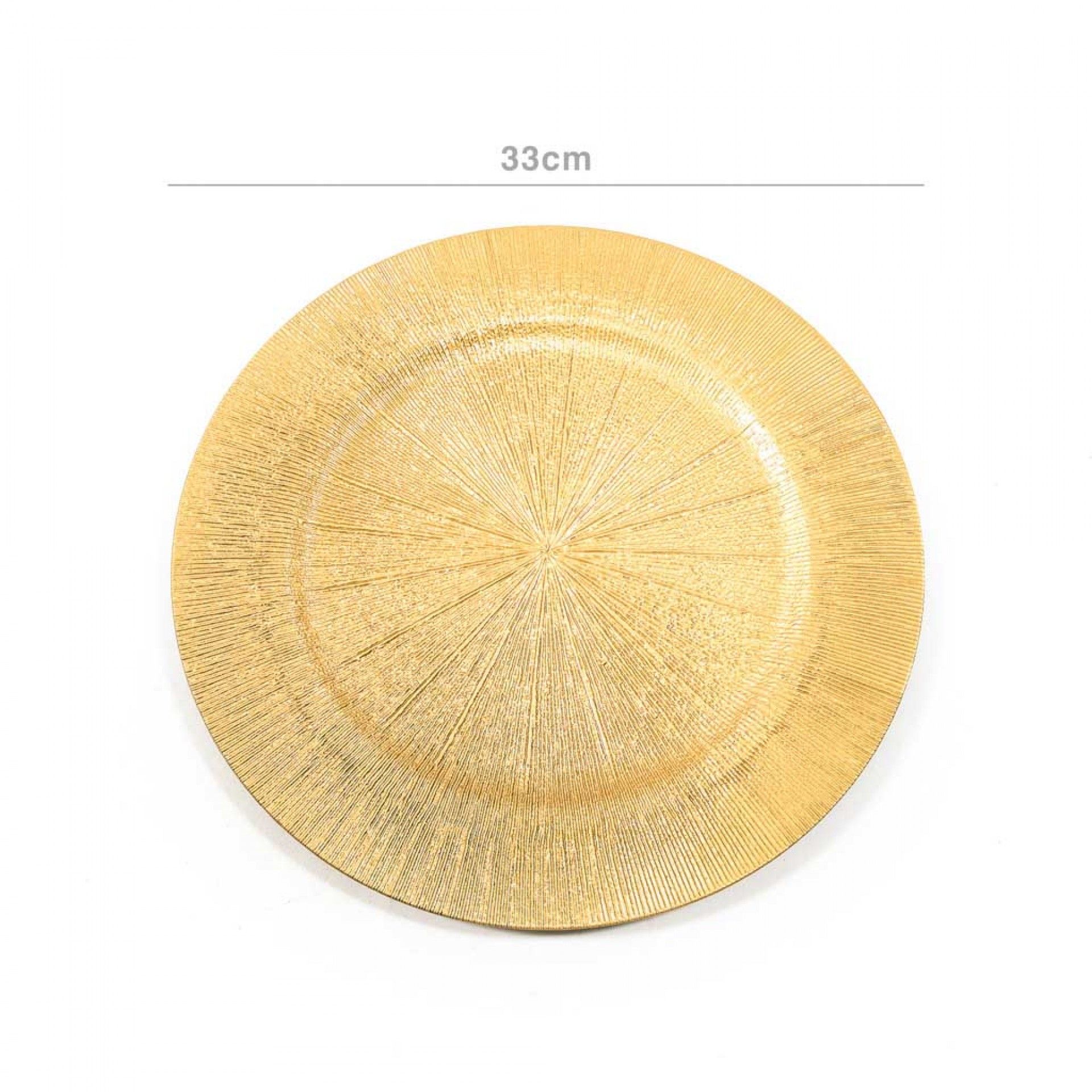 Marcador Plástico Redondo Dourado 33cm