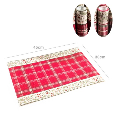 Individual Natal Pvc Retangular Sortido 30X45cm - Image product
