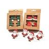 Argolas Guardanapo Natal Multicor 5X5cm Pack 4