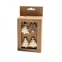 Argolas Guardanapo Natal Dourado 5X5cm Pack 4