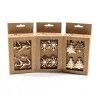 Argolas Guardanapo Natal Dourado 5X5cm Pack 4 Argolas Guardanapo Natal Dourado 5X5cm Pack 4