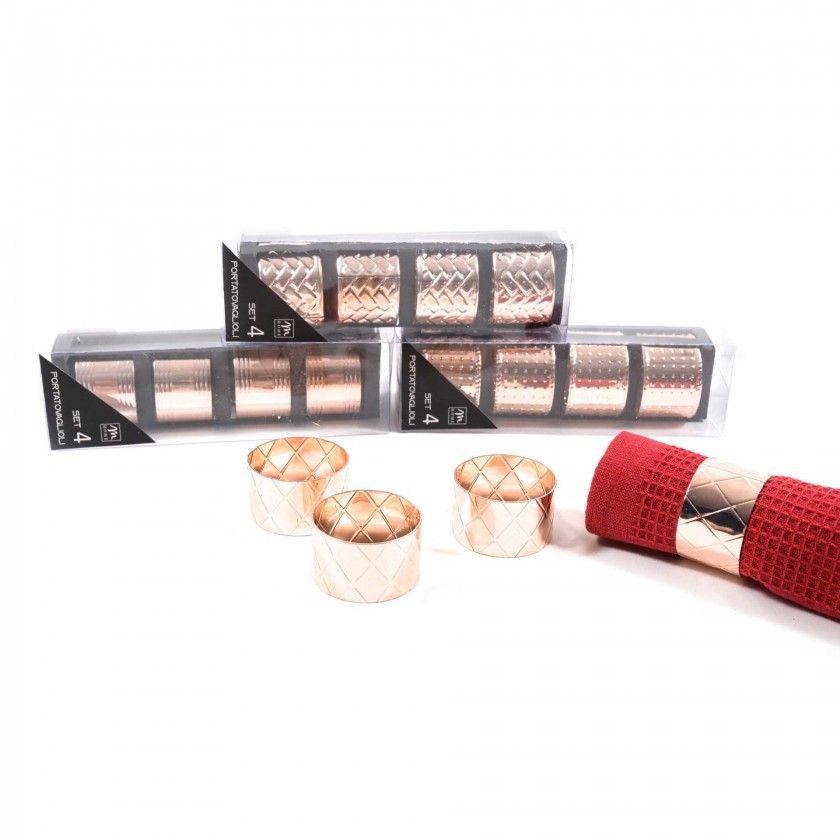 Argolas Guardanapo Redondo Sortido 4cm Pack 4