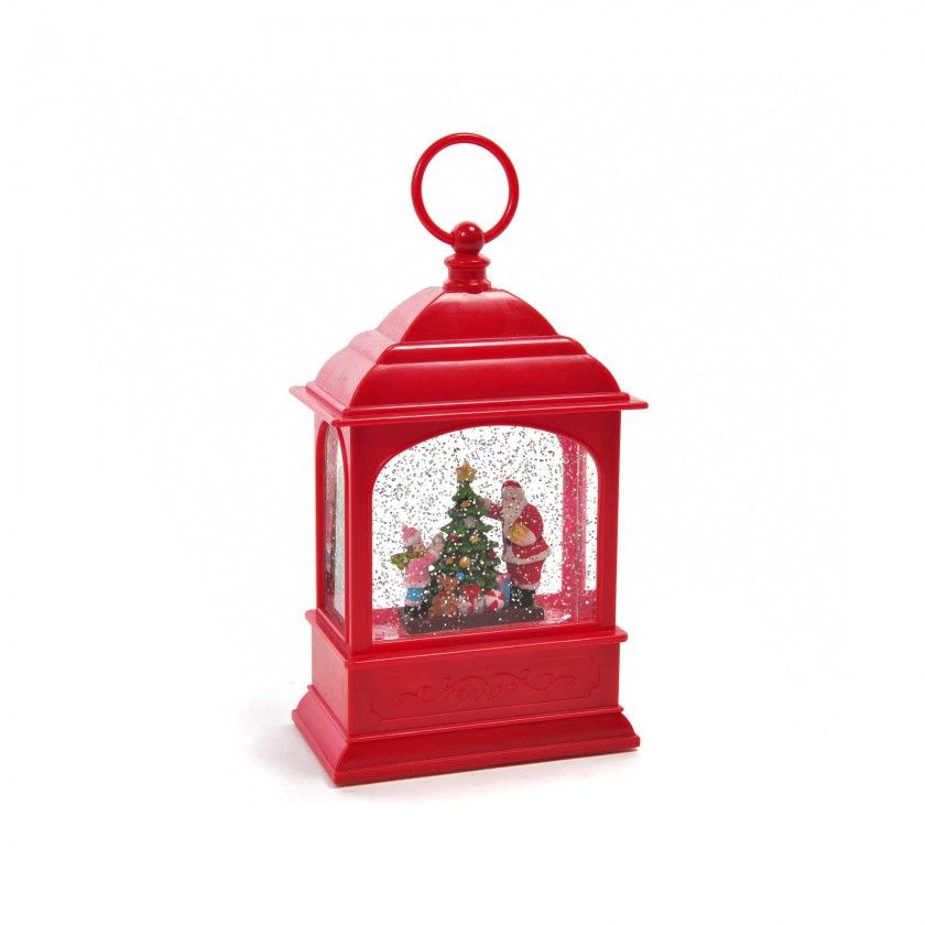Lanterna Globo Neve Natal Animado 13.5X7.6X22.5cm Lanterna Globo Neve Natal Animado 13.5X7.6X22.5cm