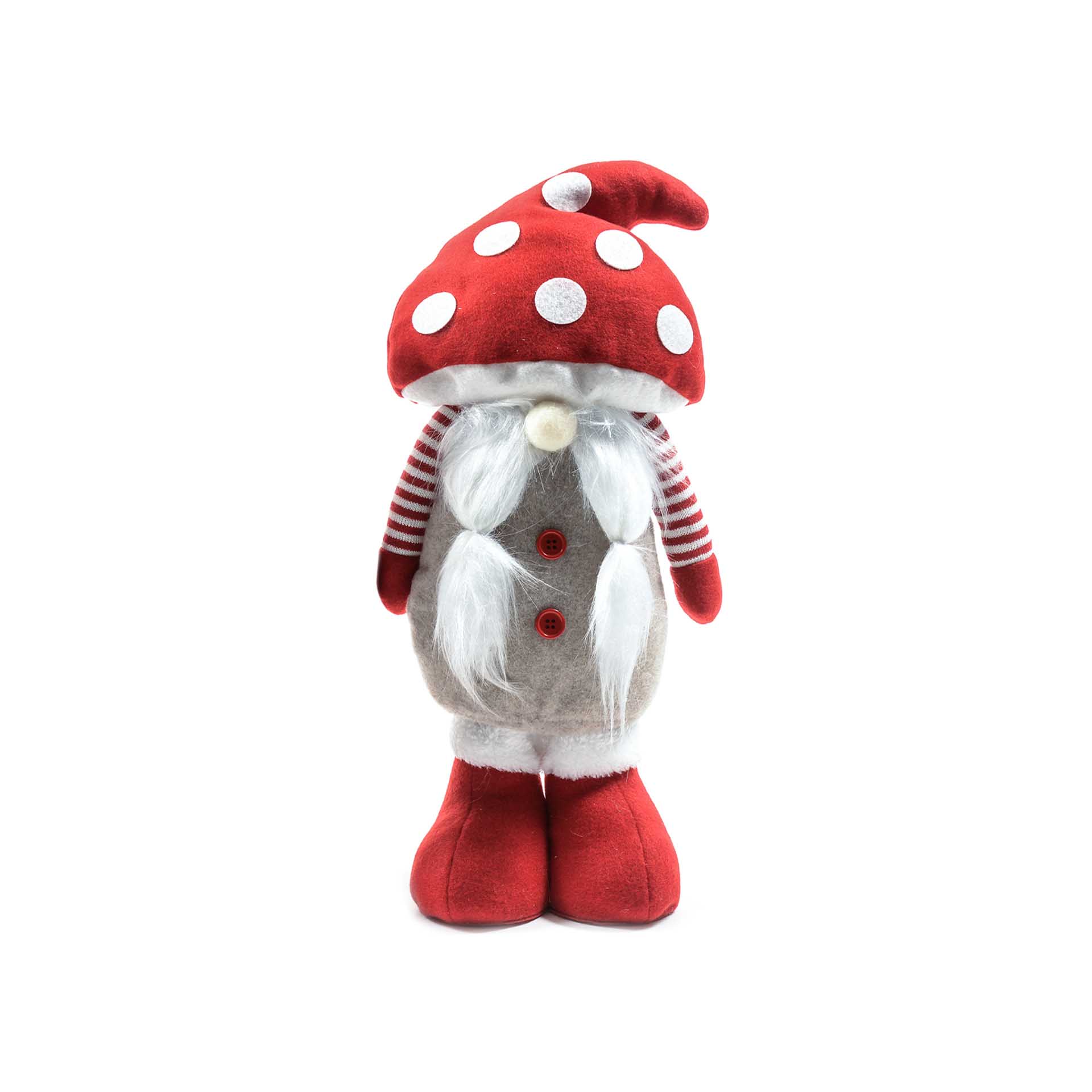 Gnomo Cogumelo Natal Sortido 21X12X46cm
