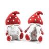 Gnomo Cogumelo Natal Sentado Sortido 16X14X32cm