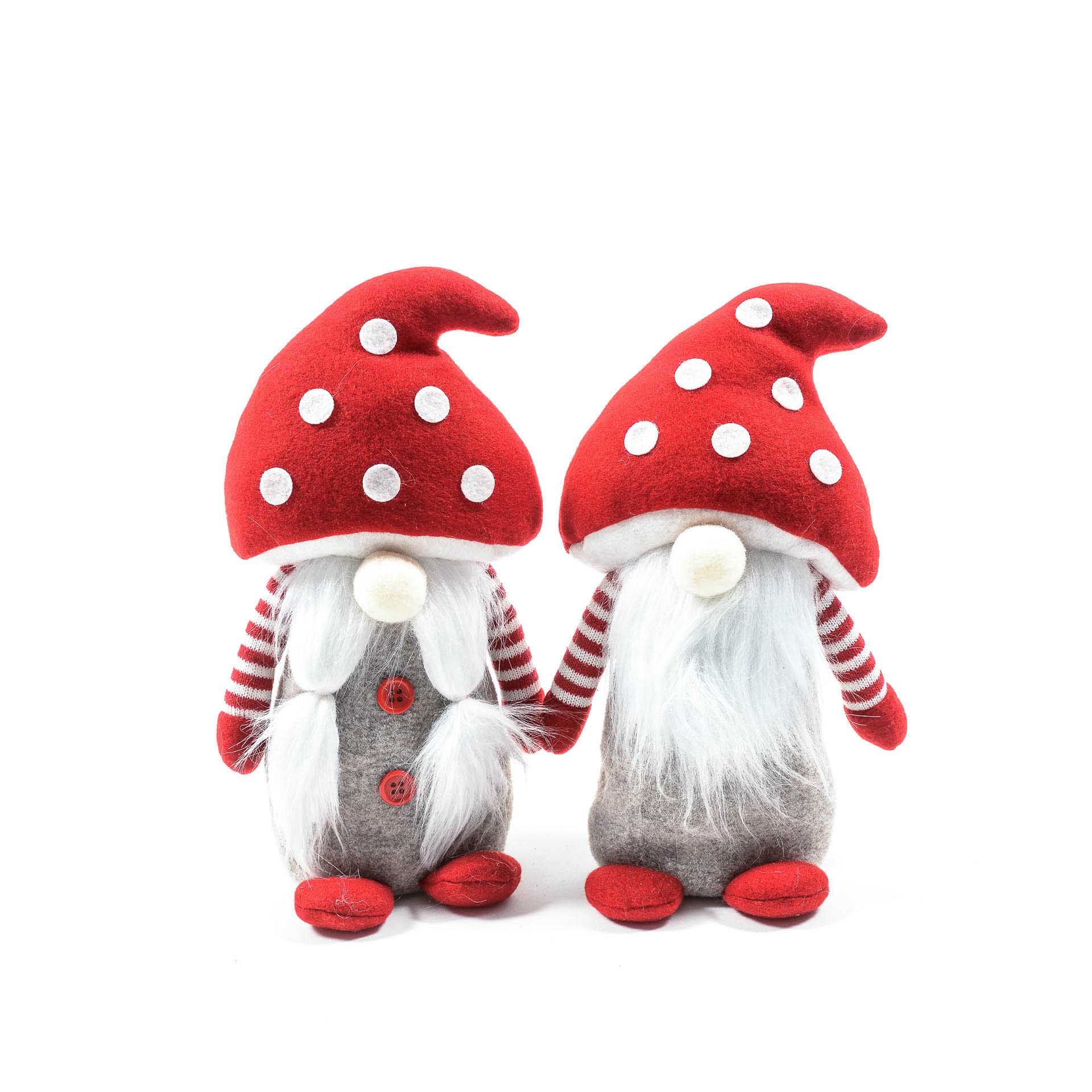 Gnomo Cogumelo Natal Sortido 15X9X26cm