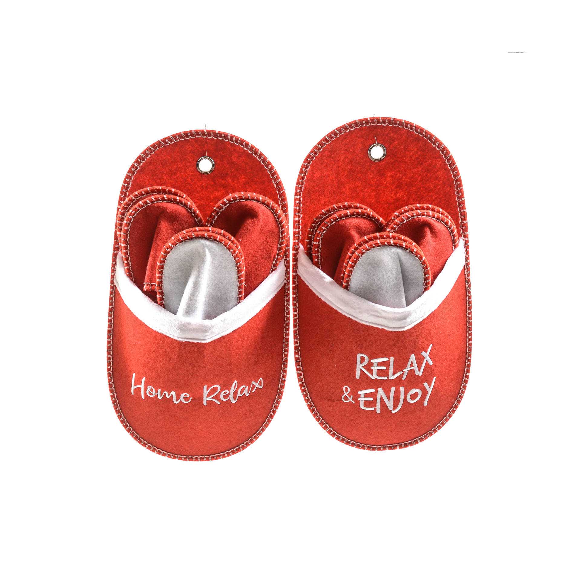 Conjunto 3 Pares Pantufas Sortidas 49X26cm
