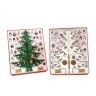 Árvore Natal Madeira com Pendentes 23X23X30cm Árvore Natal Madeira com Pendentes 23X23X30cm